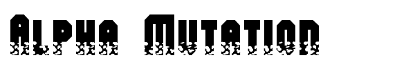 Alpha Mutation font preview